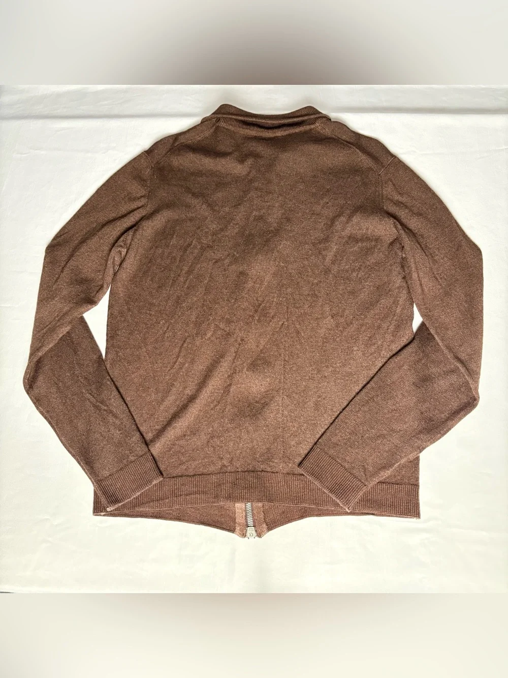 Pringle of Scotland Men's Fine Knit Zip-Up Sweater (missing tags)